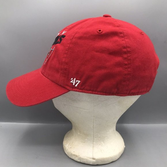 Tampa Bay Buccaneers Super Bowl LV Champions Hat Cap NFL '47 Adjustable Red EUC - Picture 4 of 6